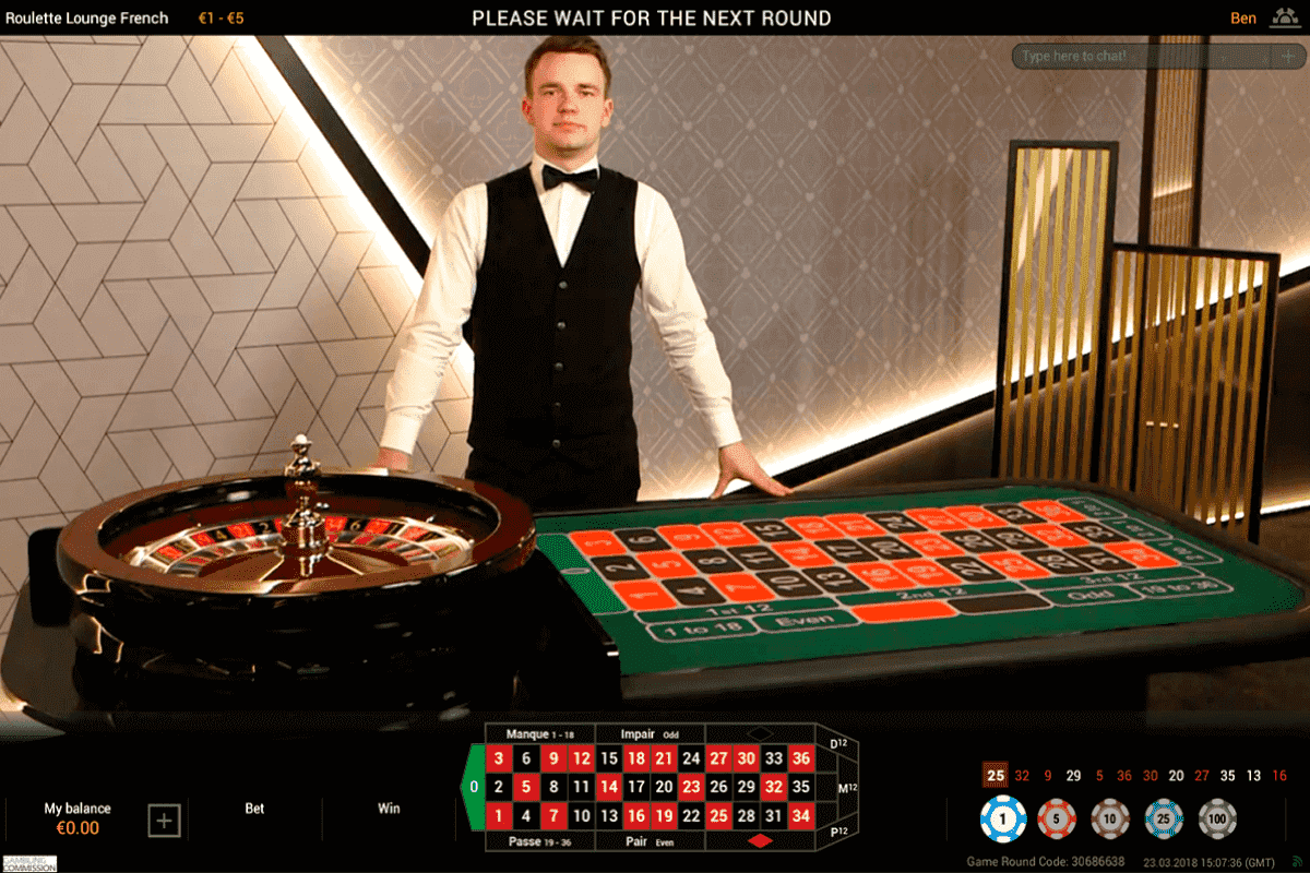 live french roulette playtech screenshot 