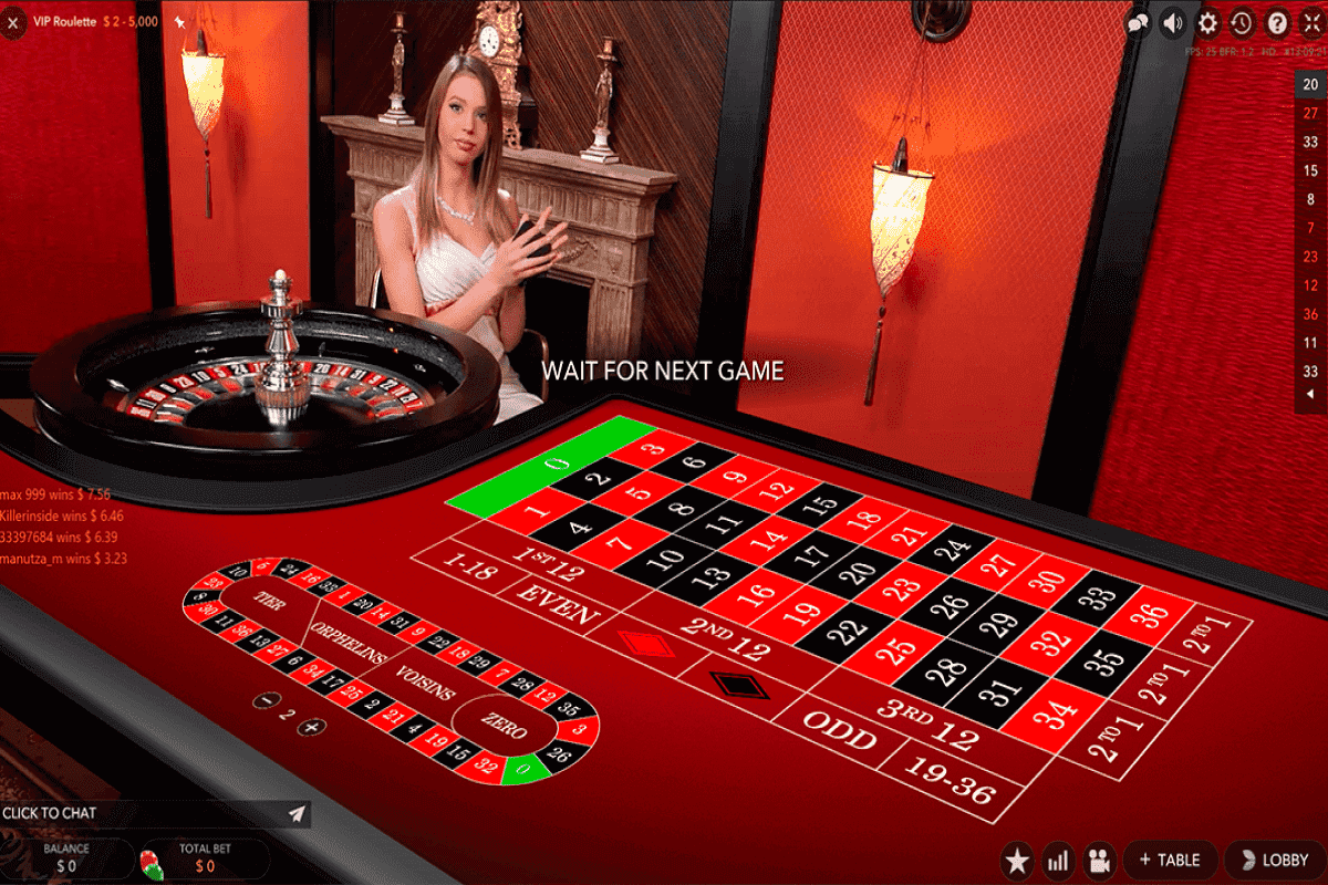 vip live roulette evolution gaming screenshot 